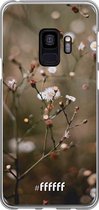 Samsung Galaxy S9 Hoesje Transparant TPU Case - Flower Buds #ffffff