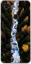 Google Pixel 3 XL Hoesje Transparant TPU Case - Forest River #ffffff