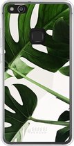 Huawei P10 Lite Hoesje Transparant TPU Case - Tropical Plants #ffffff