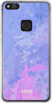 Huawei P10 Lite Hoesje Transparant TPU Case - Purple and Pink Water #ffffff