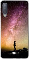 Samsung Galaxy A7 (2018) Hoesje Transparant TPU Case - Watching the Stars #ffffff