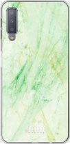 Samsung Galaxy A7 (2018) Hoesje Transparant TPU Case - Pistachio Marble #ffffff