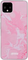 Google Pixel 4 Hoesje Transparant TPU Case - Pink Sync #ffffff