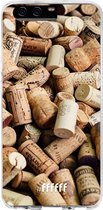 Huawei P10 Hoesje Transparant TPU Case - Corks #ffffff