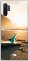 Samsung Galaxy Note 10 Plus Hoesje Transparant TPU Case - Sunset Surf #ffffff