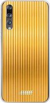 Huawei P20 Pro Hoesje Transparant TPU Case - Bold Gold #ffffff