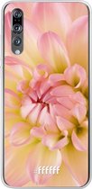 Huawei P20 Pro Hoesje Transparant TPU Case - Pink Petals #ffffff