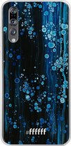 Huawei P20 Pro Hoesje Transparant TPU Case - Bubbling Blues #ffffff