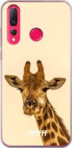 Huawei P30 Lite Hoesje Transparant TPU Case - Giraffe #ffffff