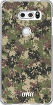 LG V30 (2017) Hoesje Transparant TPU Case - Digital Camouflage #ffffff