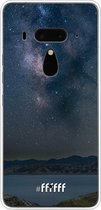 HTC U12+ Hoesje Transparant TPU Case - Landscape Milky Way #ffffff