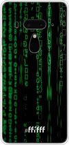 HTC U12+ Hoesje Transparant TPU Case - Hacking The Matrix #ffffff