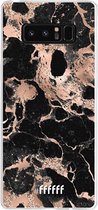 Samsung Galaxy Note 8 Hoesje Transparant TPU Case - Rose Gold Marble #ffffff