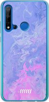 Huawei P20 Lite (2019) Hoesje Transparant TPU Case - Purple and Pink Water #ffffff
