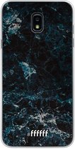 Samsung Galaxy J7 (2018) Hoesje Transparant TPU Case - Dark Blue Marble #ffffff