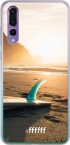 Huawei P30 Hoesje Transparant TPU Case - Sunset Surf #ffffff