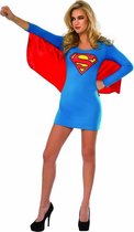 Rubies - Superwoman & Supergirl Kostuum - Uitdagende Girl Of Steel Supergirl - Vrouw - blauw,rood - Maat 38-40 - Carnavalskleding - Verkleedkleding