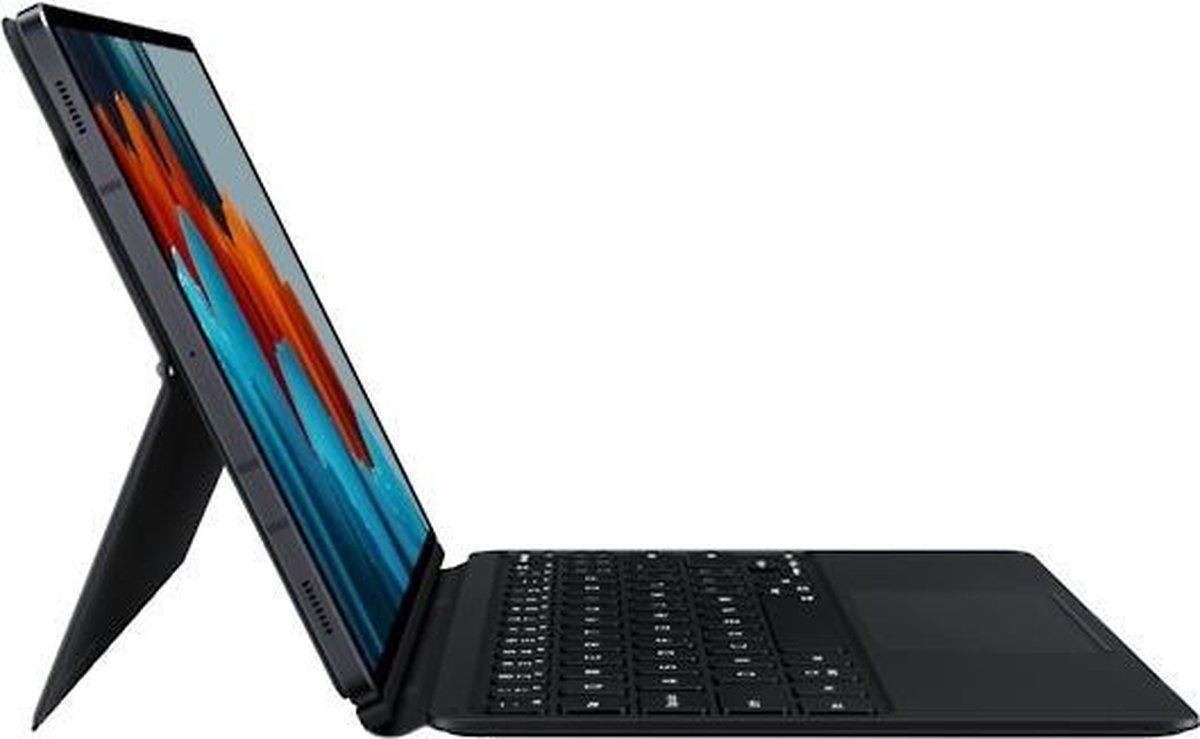 Book Cover Keyboard Samsung Galaxy Tab S7 tablettoetsenbord - 11 inch - QWERTY - Zwart
