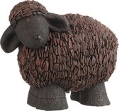 J-Line Schaap Poly Bruin/Zwart L L 58 x B 58,5 x H 58 cm