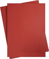 Gekleurd Karton, A2, 420x594 mm, 180 gr, donkerrood, 10 vel/ 1 doos | Knutselpapier | Knutselkarton
