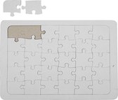 Puzzel, afm 21x30 cm, wit, 1 stuk
