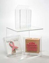 Plastic Doosjes 10,5x1,6x10,4cm Kristalhelder (25 stuks) | Geschenkdoos
