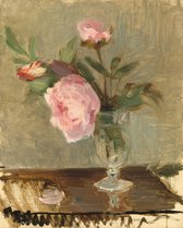 Berthe Morisot, Pioenrozen, 1869 op canvas, 30 X 45 CM