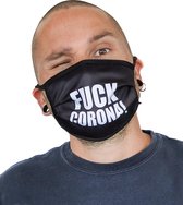 Elite - Fuck corona mondkapje voor volwassenen - Maskers > Half maskers