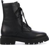 Mace Vrouwen Leren     Enkellaarsjes / Laarzen / Damesschoenen M1013 - Zwart - Maat 37