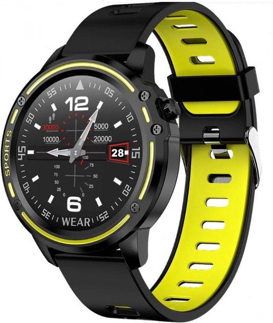 Smarty SW004A Smart Watch - Sport horloge - Activitytracker - Groen/Zwart