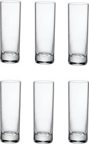 6x Longdrinkglazen 28,7 cl -287 ml - Longdrink glazen - Water/sap/frisdrank - Longdrink glazen van glas
