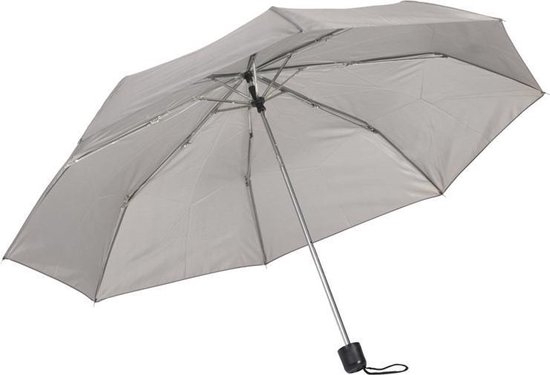 Mini parapluie pliable gris 96 cm - Petit parapluie pas cher - Protection  contre la pluie | bol.com