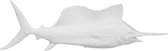 J-Line Zwaardvis Deco Hangend Poly Wit L 12 x B 12 x H 11 cm