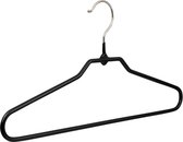 [Set van 10] Metalen universele kledinghangers met broeklat en zwarte anti-slip coating