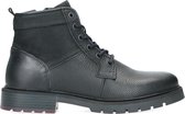 Sacha - Heren - Zwarte leren veterboots - Maat 42