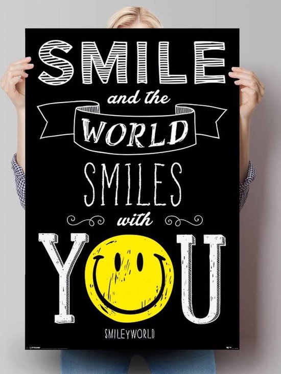 Poster Smiley - world smiles with you 91,5x61 cm