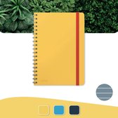 Leitz Cosy Notitieboek B5 Soft Touch Gelijnd - Notitieboek Hard Cover - Spiraalgebonden - Voor Kantoor En Thuiswerken - Warm Geel - Ideaal Voor Thuiskantoor