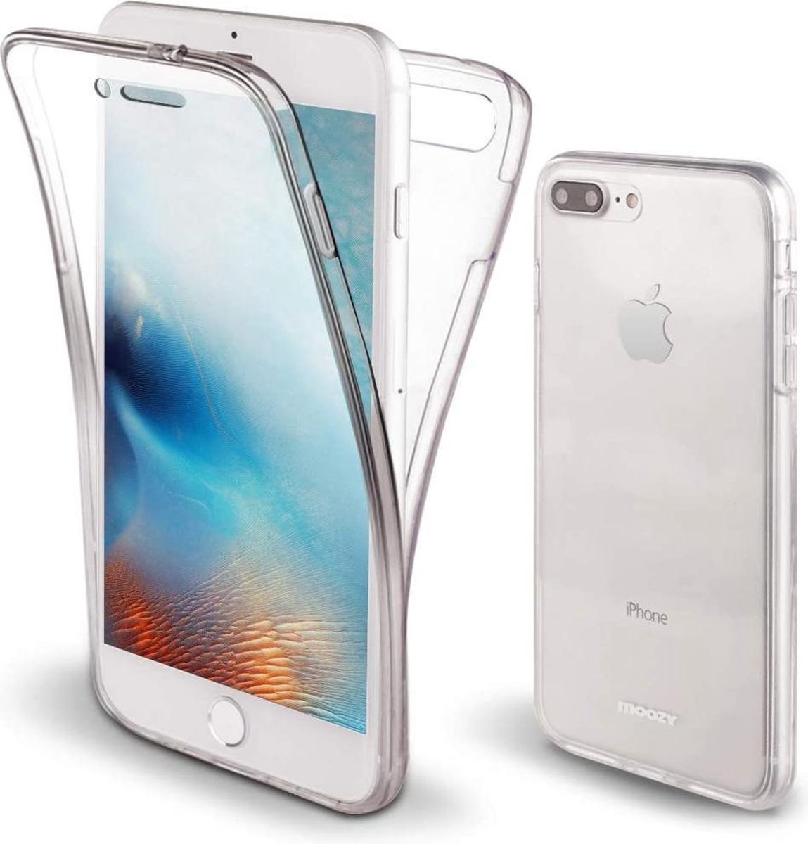 BixB 2 in 1 Siliconen TPU hoesje Case 360 Graden voor iPhone 7 Plus / 8 Plus