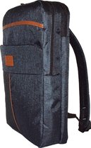 CKD 28020 Rugzak met Laptopvak 15.6 inch - 18 L Waterafstotend Rugtas - Voor School Jongens Meisje Vrouwen Heren Unisex Tas - Marine Blauw