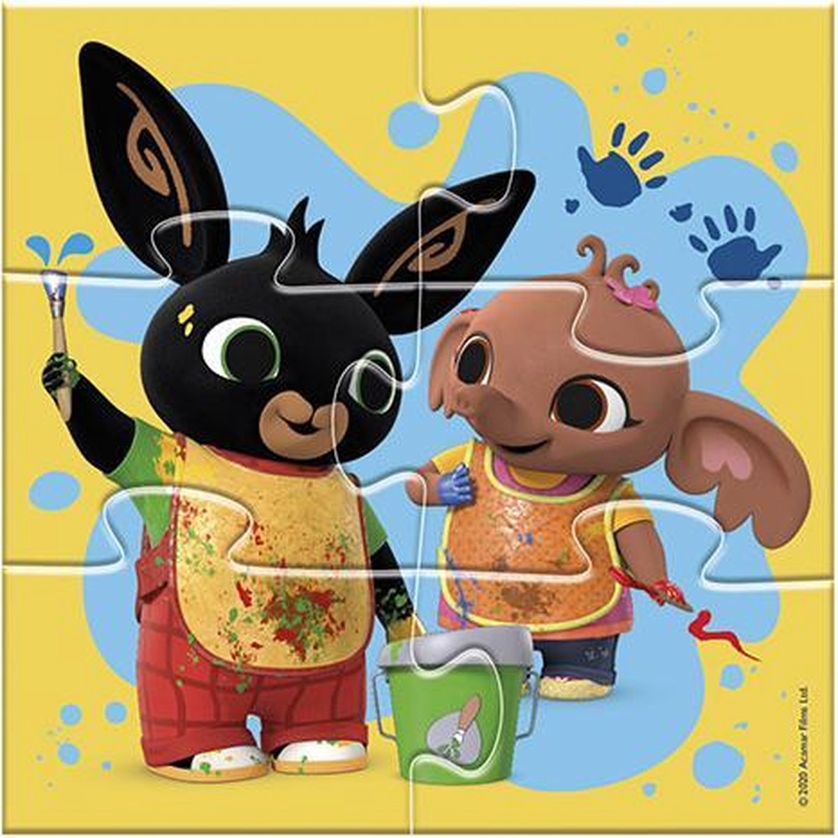 Bing puzzel 4 in 1 educatief peuter speelgoed - kinderpuzzel 4x6x9x16 stukjes leren puzzelen - cadeautip puzzel 3 jaar en ouder - Bambolino Toys — afbeelding 16