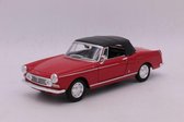 Peugeot 404 Cabriolet 1963 Red Closed Roof