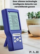 Co2 meter - Lucht Kwaliteit meter - Koolstofdioxide - HCHO - TVOC - AQI - CO2 detector -  Formaldehyde