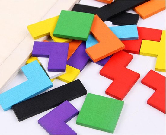 Tangram Van Hout, Voor Kinderen, Tetris Spel Houten Puzzel Met Het Thema Mensen Montessori Educatief Spellen 3 Tot 6 Jaar 2138900265