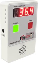 Mini-koortsscanner - infrarood temperatuurmeter - lichaamstemperatuurmeter - contactloos - snelle controle op koorts - te monteren op een wand, paal, display of hygiënezuil - plug and play - 