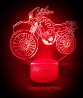 "CROSS MOTOR BIKE" 3D Led lamp - CRAQ