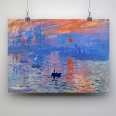 Poster Zonsopgang - Claude Monet - 70x50cm