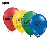 Game Controller-Happy Birthday-12-STUKS-Ballonnen