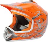 Casque Xtreme Motocross / casque de moto / dirt bike | casque pour enfants ou pour adultes | Orange | Taille L