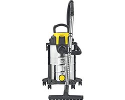PARKSIDE® Premium Nat-/droogzuiger - Krachtige multifunctionele stofzuiger - Ook te gebruiken als Blazer - Extra stil - RVS Tank - 1400 W - 23 Liter - Nat en droog - Waterzuiger - Alleszuiger - Bouwstofzuigers