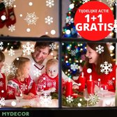 Mydeco - Raamstickers Kerst - Herbruikbaar - Winter - Kerstmis en Sinterklaas - Sterren en Sneeuwvlokken - Statisch - Raamfolie - Raamdecoratie Kerst - Kerst Versiering - Feestdage